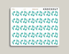Music Note Icon Planner Stickers for Makse Life Planner U48