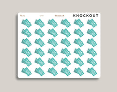 Ticket Icon Stickers for Makse Life Planner U49