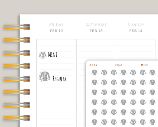 Karate Gi Icon Planner Stickers FQ41