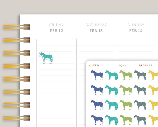 Horse Icon Planner Stickers FQ43