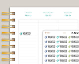 Volunteering Label Planner Stickers for Makse Life Planner U52