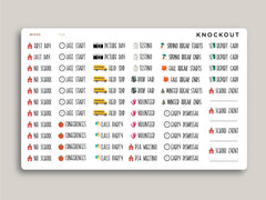 School Events Sampler Label Planner Stickers FL6