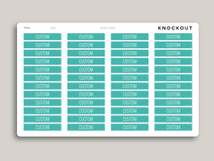 CUSTOM Vertical Header Stickers for MakseLife Planners R46