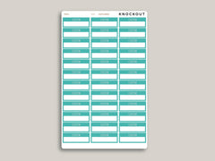 CUSTOM Outlined Quarter Box with Label Stickers for MakseLife Planners R49