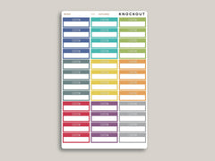 CUSTOM Outlined Quarter Box with Label Stickers for MakseLife Planners R49