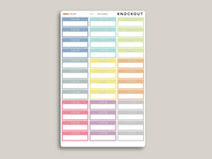 CUSTOM Outlined Quarter Box with Label Stickers for MakseLife Planners R49