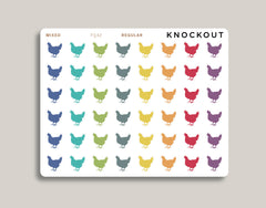 Chicken Icon Planner Stickers FQ42