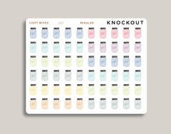 Mason Jar Icon Planner Stickers for Makse Life Planner U53