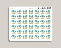 Mini Storefront Icon Stickers for MakseLife Planner U54