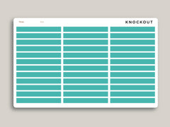 A5 Daily Header Strip Planner Stickers for  MakseLife Planner R51