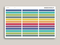 A5 Daily Header Strip Planner Stickers for  MakseLife Planner R51