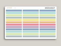 A5 Daily Header Strip Planner Stickers for  MakseLife Planner R51