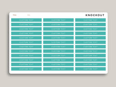 CUSTOM A5 Daily Header Strip Planner Stickers for  MakseLife Planner R52