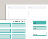 A5 Daily Double Line Time Block Planner Stickers for MakseLife Planner R54