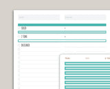 A5 Daily Full Length Narrow Washi Stickers for Makse Life Planners R55