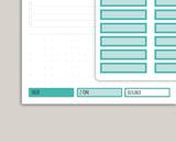 A5 Daily Habit Box Planner Stickers for MakseLife Planner R60