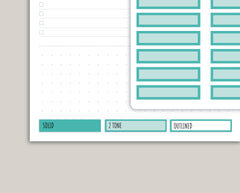 A5 Daily Habit Box Planner Stickers for MakseLife Planner R60