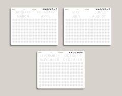 2 Tone Solid Date/Number Circle Planner Stickers for MakseLife Planner U56