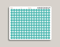 Solid Date/Number Circle Planner Stickers for MakseLife Planner U57