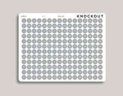 Solid Date/Number Circle Planner Stickers for MakseLife Planner U57