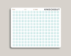2 Tone Date/Number Circle Planner Stickers for MakseLife Planner U58