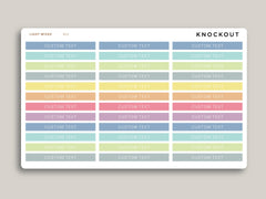 CUSTOM A5 Daily Header Strip Planner Stickers for  MakseLife Planner R52