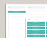 CUSTOM A5 Daily Header Strip Planner Stickers for  MakseLife Planner R52