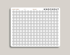 Solid Date/Number Circle Planner Stickers for MakseLife Planner U57