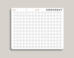 2 Tone Date/Number Circle Planner Stickers for MakseLife Planner U58