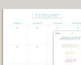 Month Cover-Up Planner Stickers for MakseLife Planner U59