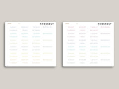 White Month View Day of the Week Cover Planner Stickers for MakseLife Daily Planner R63
