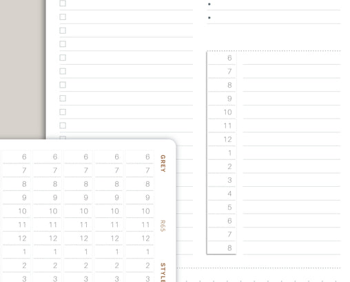 CUSTOM Time Strip Planner Stickers for MakseLife Daily Planner R65C