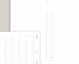 CUSTOM Time Strip Planner Stickers for MakseLife Daily Planner R65C