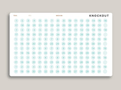 2 Tone MEDIUM Date/Number Circle Planner Stickers for MakseLife Planner R71