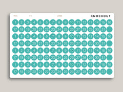 Solid LARGE Date/Number Circle Planner Stickers for MakseLife Planner R72