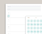 2 Tone LARGE Date/Number Circle Planner Stickers for MakseLife Planner R73