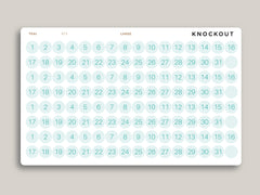 2 Tone LARGE Date/Number Circle Planner Stickers for MakseLife Planner R73