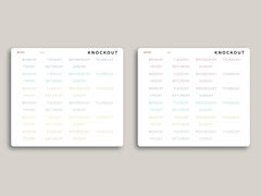 White Month View Day of the Week Cover Planner Stickers for MakseLife Daily Planner R63