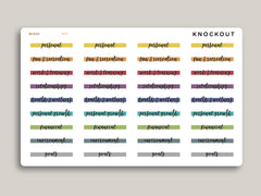 Goal Label Highlight Header Stickers for MakseLife Planners R75