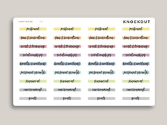 Goal Label Highlight Header Stickers for MakseLife Planners R75