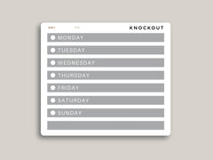 A5 Daily Day of the Week Cover Strip Planner Stickers for MakseLife Planner R79