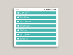 A5 Daily Day of the Week Cover Strip Planner Stickers for MakseLife Planner R79