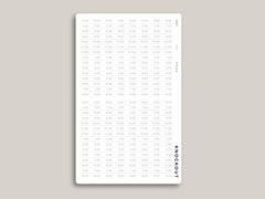 CUSTOM Time Strip Planner Stickers for MakseLife Daily Planner R65C