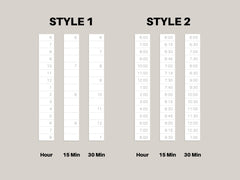 CUSTOM Time Strip Planner Stickers for MakseLife Daily Planner R65C