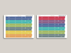 Solid Month View Day of the Week Covers for Hobonichi Cousin HTL14