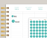 Exclamation Point Bullet Journal Circle Planner Stickers for Makse Life Planner U64