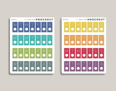 A5 Daily Week View Day Cover Planner Stickers for MakseLife Planner U63