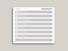 A5 Daily Day of the Week Cover Strip Planner Stickers for MakseLife Planner R79