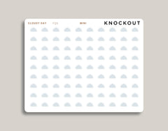 Cloudy Weather Icon Planner Stickers FQ5