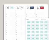 2 Tone Day of the Week Covers for 2022 Hobonichi Cousin HTM13